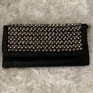 Black Studded Clutch bag